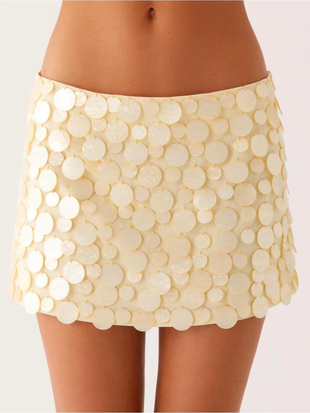 Peppermayo Shelled Movie Star Mini Skirt - Yellow